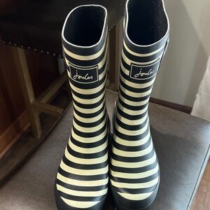 Joules rain boots mid - calf.